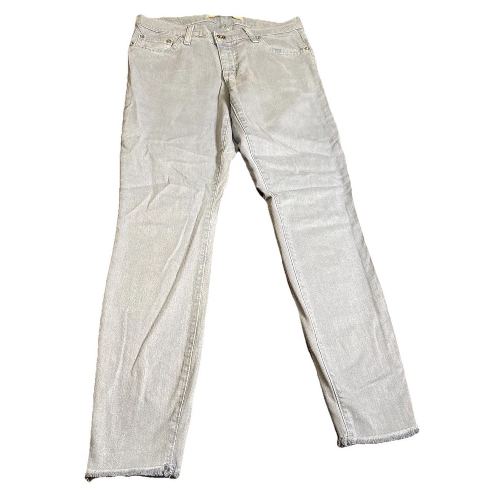 BIG STAR Women's Jeans Size 28 Light Wash Skinny Raw Hem Stretch Denim